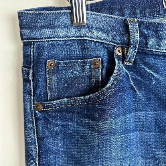 Uniqlo Relaxed Skinny Selvedge Blue Jeans Men’s 27 x‎ 27 Read - Picture 6 of 13